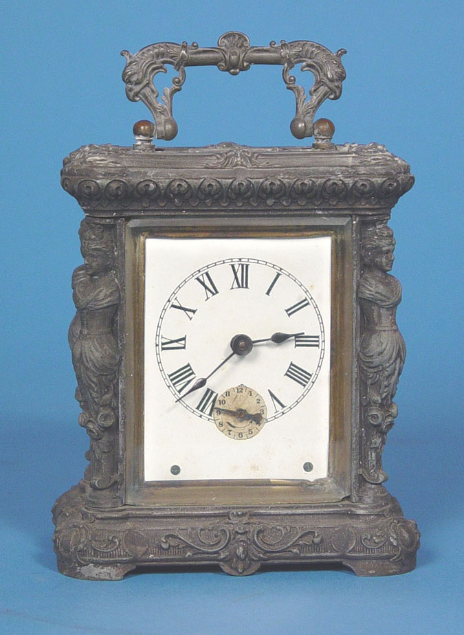 American Ansonia Clock Co. "Comet" Carriage Alarm Clock, — Antique Clocks Price Guide