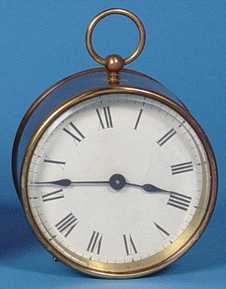 French Couaillet Circular Desk Timepiece, — Antique Clocks Price Guide