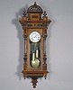 German Unusual Small Two Weight Vienna Regulator Wall Clock,