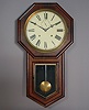 American E.N. Welch Mfg. Co. Rosewood "Verdi" Wall Clock,