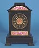 French "AB" With Star In Oval Trademark Decorative Marble Mantle Clock,