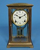 American Ansonia Clock Co. "Danube" Crystal Regulator Mantle Clock,