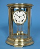 American Seth Thomas Clock Co. "Orchid" Oval Cased Crystal Regulator Clock,