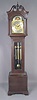 American Herchede Hall Clock Co., Cincinnati Lovely Mahogany Westminster Tube Chime Hall Clock,
