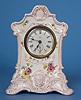 American Ansonia Clock Co. New York Hand Painted China Clock,
