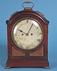 German Mahogany Fusee Bracket Clock,