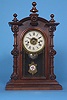 American Welch Spring and Co., Forestville, Conn. "Patti V.P." Rosewood Clock,