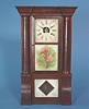 American Birge and Peck Burl Walnut Shelf Clock,