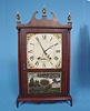 American Silas Hoadley Pillar and Scroll Shelf Clock,