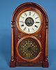 American E. Ingraham and Co. Rare Ives "Tin Plate" Ionic Shelf Clock,