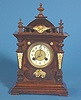 German Teutonia Clock Manufacturing Walnut Bracket Clock,