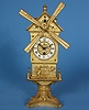 French Animated Windmill Clock,