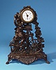 French Whimsical Novelty "Bicyclist" Clock,