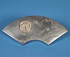 Far Eastern Silvered Art Deco Oriental Strut Clock,