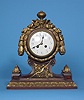 French Mahogany and Giltwood Shelf Clock,