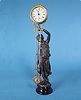 American Ansonia Clock Co. "Huntress" Swing Arm Mystery Clock,