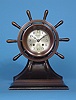 American Chelsea Clock Co., Boston Patinated Bronze "Decatur" Ship's Bell "Yacht Wheel Mariner",