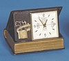 Swiss Remembrance "The Four Zone" Travel Clock in Form of Book,