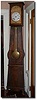 C.1860 Beautiful 8 Ft Tallcase French Morbier Clock W/rare Calendar Dial