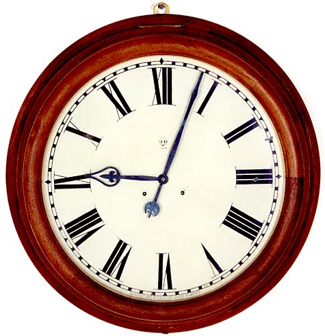 LARGE ROUND GALLERY CLOCK, Seth Thomas Clock Co., c.1900, — Antique Clocks Price Guide