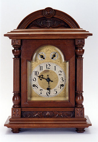 A GERMAN BRACKET CLOCK. — Antique Clocks Price Guide