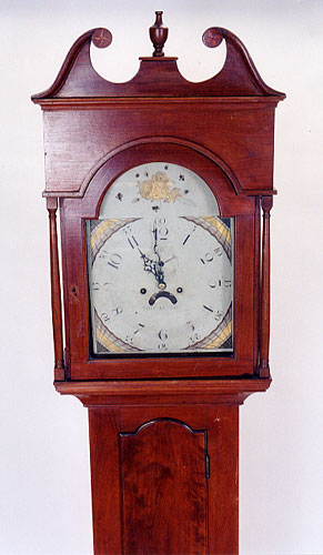 AMERICAN TALL CASE FLOOR CLOCK, Thomas Crow clockmaker, Wilmington, Delaware, c.1797-1845, — Antique Clocks Price Guide