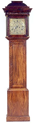 MAHOGANY CASED GRANDFATHER FLOOR CLOCK, David Compigne, clockmaker, Winton, England, c.1850; — Antique Clocks Price Guide