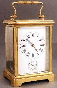 FRENCH CARRIAGE-ALARM CLOCK, — Antique Clocks Price Guide
