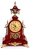 FRENCH MARBLE AND GILT BRONZE MANTLE CLOCK, by Crucifix, 21 Sebastapol, Paris,