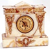 MARBLE AND GILT-METAL MANTLE CLOCK, French, c.1900,