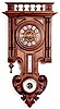WALL CLOCK-BAROMETER-THERMOMETER, German, c.1919-1933,