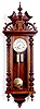 GUSTAV BECKER TWO-WEIGHT WALL CLOCK, German, serial No.587649, c.1886,