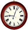LARGE ROUND GALLERY CLOCK, Seth Thomas Clock Co., c.1900,