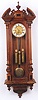 THREE-WEIGHT GRANDE SONNERIE WALL CLOCK, Vienna, 19th century,