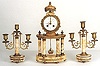 THREE PIECE FRENCH CLOCK SET,