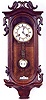 ART NOUVEAU MAHOGANY CASED WALL CLOCK, Junghans Clock Co., c.1900,