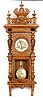 WALNUT CASE PORTHOLE WALL CLOCK, Gustav Becker clock maker, German, 19th century,