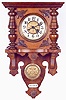 GERMAN SPRING REGULATOR CARTEL WALL CLOCK, Junghans Clock Co., Germany, c.1895,