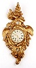 LOUIS XV STYLE CARTEL WALL CLOCK, H. Wahlquist, Stockholm, 19th century,