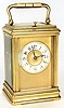 NINETEENTH CENTURY BRASS CARRIAGE CLOCK.