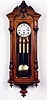THREE-WEIGHT GRANDE SONNERIE WALL CLOCK, Amstetten, Austria, late 19th century,
