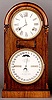 ITHACA CALENDAR SHELF CLOCK, Model No. 330A, "Rosewood Round Top",