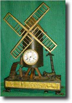 French Windmill clock, c1840 — Antique Clocks Price Guide