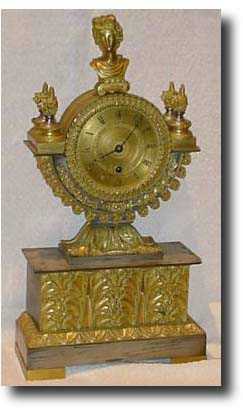 Ormolu and silver clock with fusee movement — Antique Clocks Price Guide