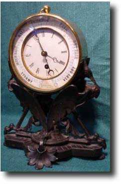 Clock with Barometer — Antique Clocks Price Guide