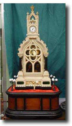 Cathedral clock, late 19th century, Lenzkirch movement — Antique Clocks Price Guide