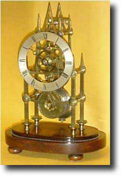 English skeleton clock by Mummery Dover c.1840 — Antique Clocks Price Guide