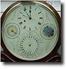 British World time and Calendar clock c1860