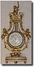 French lyre clock, c1880