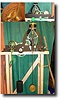 English Turret clock movement dated 1894